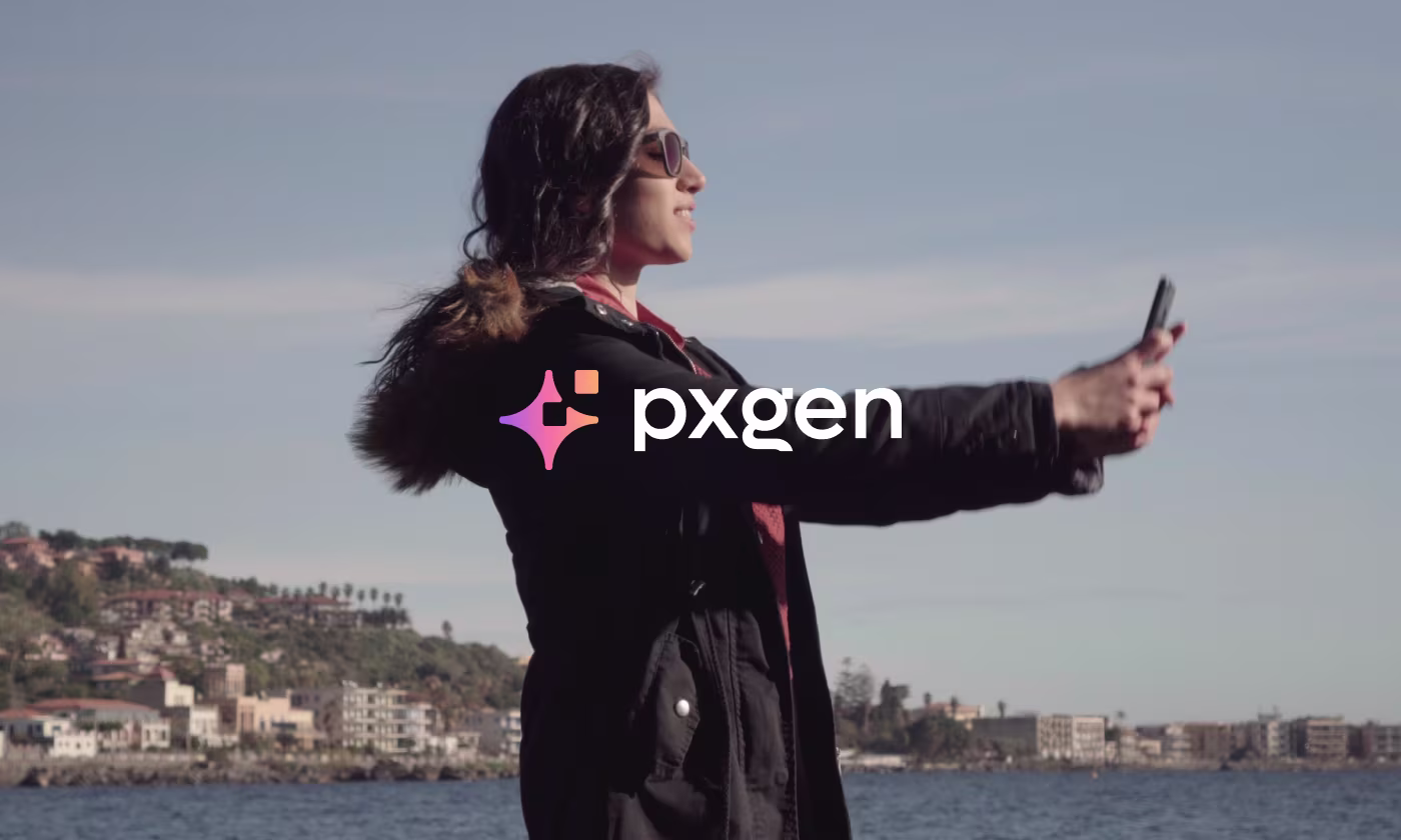 PXGEN AI image generation platform website homepage redesign by OrbitVex.