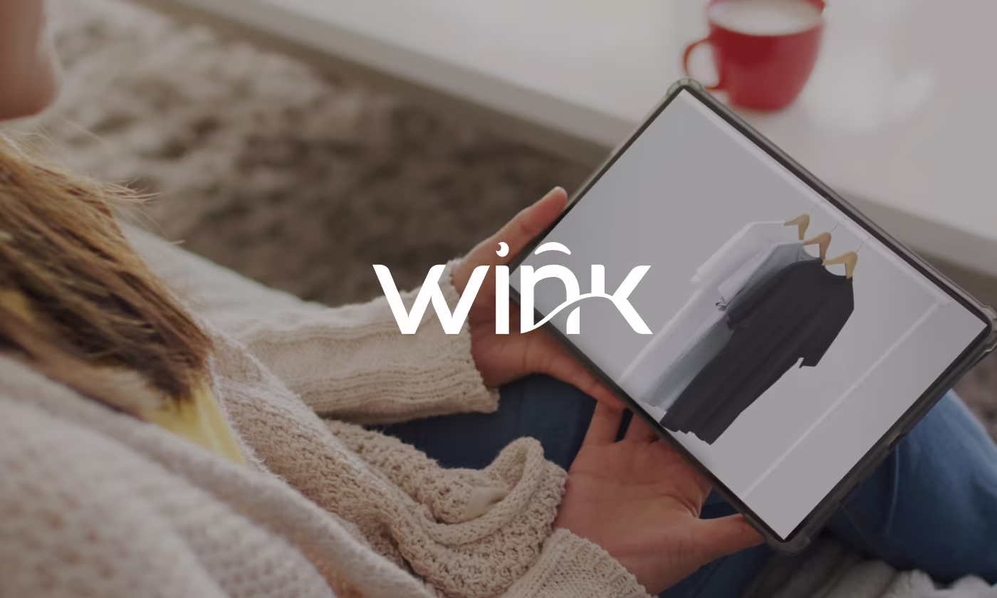 Wink premium fashion e-commerce website homepage redesign by OrbitVex.