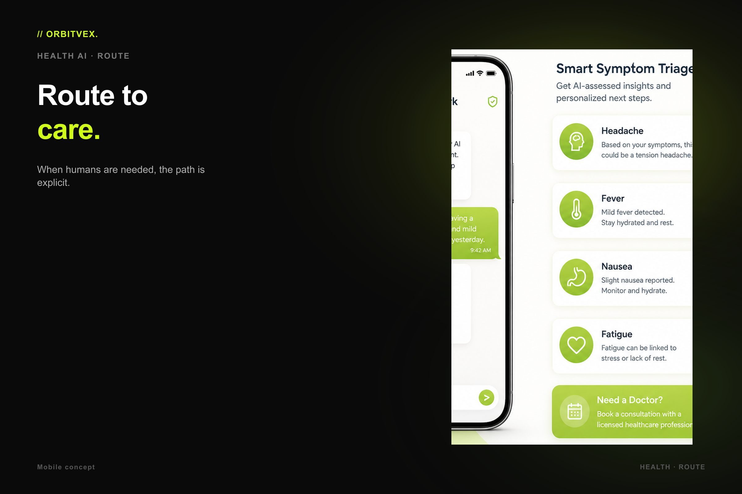 MediSpark Assistant: Route to care.. When humans are needed, the path is explicit.
